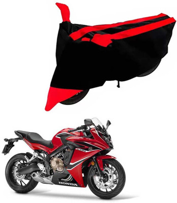 DeepShakshi AUTOMOTIVE Two Wheeler Cover for Honda(CBR 650F, Black, Red)