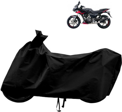 Horseyaart Waterproof Two Wheeler Cover for Bajaj(Pulsar 220F, Black)