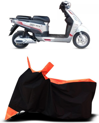 VESMEI Two Wheeler Cover for Hero(Electric NYX e5, Orange)