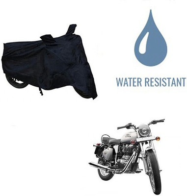 DeepShakshi AUTOMOTIVE Waterproof Two Wheeler Cover for Royal Enfield(Bullet 350, Black)