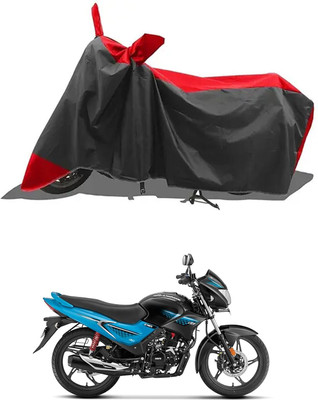 RRZ Two Wheeler Cover for Hero(Glamour FI, Black, Red)