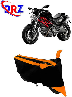RRZ Waterproof Two Wheeler Cover for Ducati(Monster 795, Black, Orange)