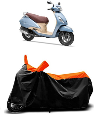 VESMEI Two Wheeler Cover for TVS(Jupiter Grande BS6, Orange)