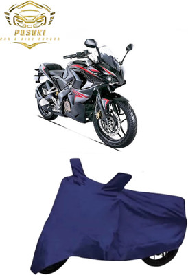 POSUKI Waterproof Two Wheeler Cover for Bajaj(Pulsar RS 200, Blue)