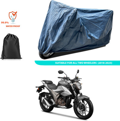 PAGORA Waterproof Two Wheeler Cover for Suzuki(Gixxer 250, Blue)