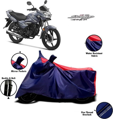 smwzxyu Waterproof Two Wheeler Cover for Honda(CB Shine SP, Red, Blue)