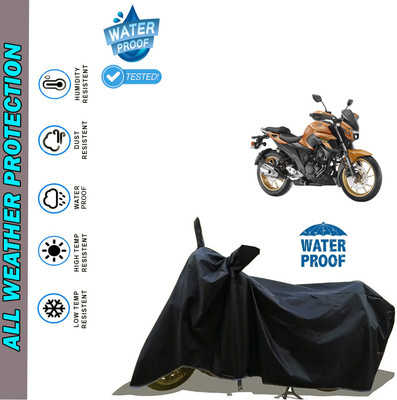 AutoGalaxy Waterproof Two Wheeler Cover for Yamaha(FZ-S, Black)