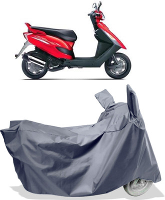 Amexride Two Wheeler Cover for Bajaj(Kristal, Grey)