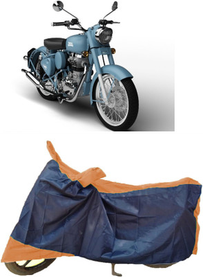 AutoKick Two Wheeler Cover for Royal Enfield(Classic Squadron, Multicolor)