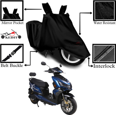 KEDIT Two Wheeler Cover for Okinawa(i-Praise, Black)