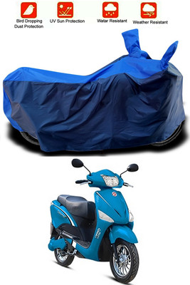 MMSSTAR Waterproof Two Wheeler Cover for Hero(Electric Optima, Blue, Blue)