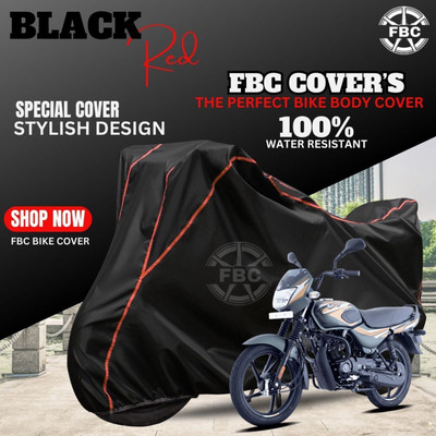 AUTOCAD Waterproof Two Wheeler Cover for Bajaj(CT100, Black, Red)