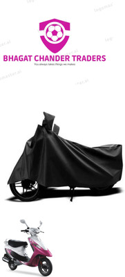 bhagat chander traders Waterproof Two Wheeler Cover for TVS(Scooty Pep+, Black)