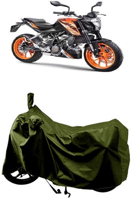 SUGASHRI Waterproof Two Wheeler Cover for KTM(125 Duke, Green)