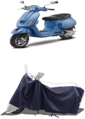 SUGASHRI Waterproof Two Wheeler Cover for Piaggio(Vespa SXL, White, Blue)