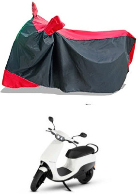 smwzxyu Waterproof Two Wheeler Cover for Ola(Red, Black)
