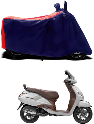 CODOKI Waterproof Two Wheeler Cover for TVS(Jupiter classic, Red)