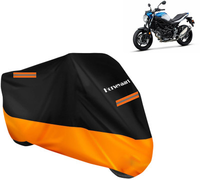 Horseyaart Waterproof Two Wheeler Cover for Suzuki(SV 650, Orange)