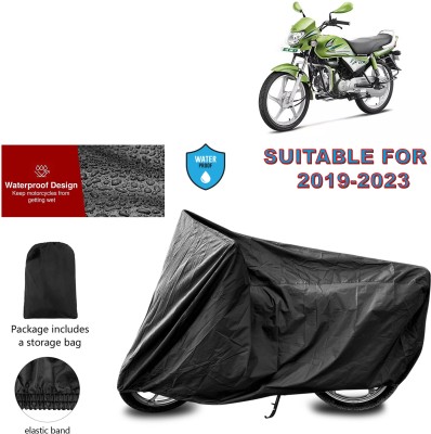 CODOKI Waterproof Two Wheeler Cover for Hero(HF Deluxe Eco, Black)