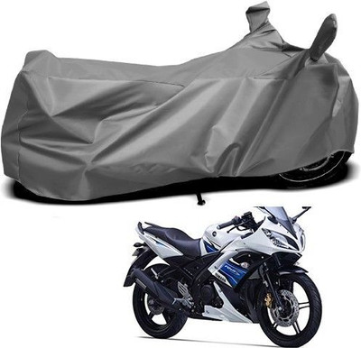 DeepShakshi AUTOMOTIVE Waterproof Two Wheeler Cover for Yamaha(YZF R15 S, Grey)