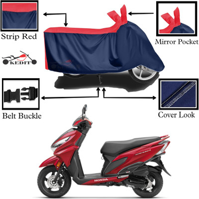 KEDIT Two Wheeler Cover for Honda(Grazia, Red, Blue)