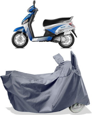 Amexride Two Wheeler Cover for Mahindra(Gusto Electric BS6, Grey)