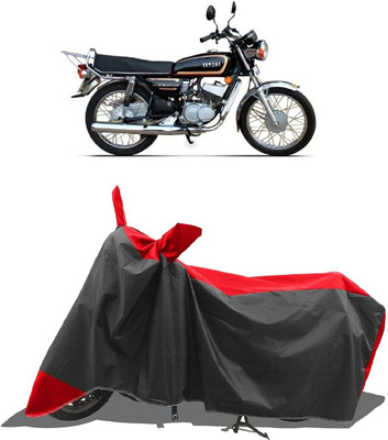 KEDIT Two Wheeler Cover for Universal For Bike(RX135, Red, Black)