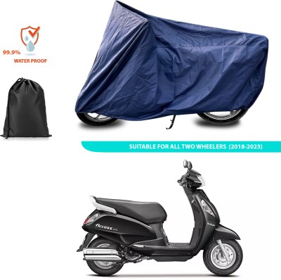 CODOKI Waterproof Two Wheeler Cover for Suzuki(Access 125, Blue)