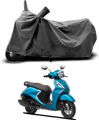 SEBONGO Waterproof Two Wheeler Cover for Yamaha(Fascino, Grey)