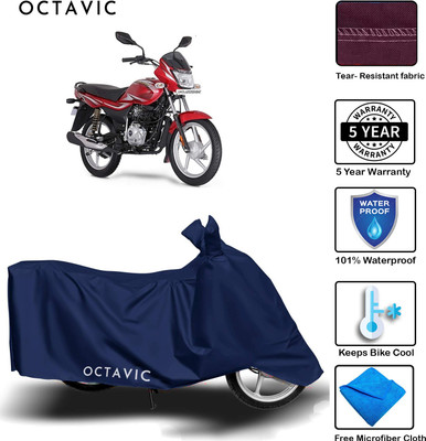 octavic Waterproof Two Wheeler Cover for Bajaj(Platina 100 DTS-i, Blue)