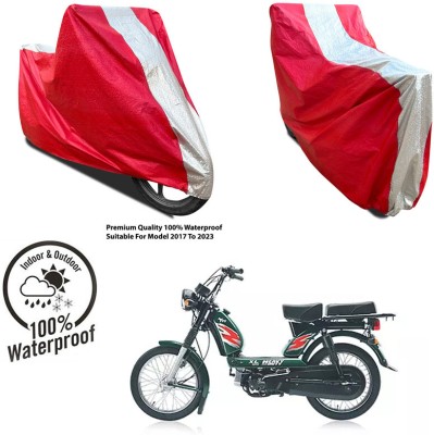 AUTOCAD Waterproof Two Wheeler Cover for Yamaha(YZF R15 V3 BS6, Silver, Red)