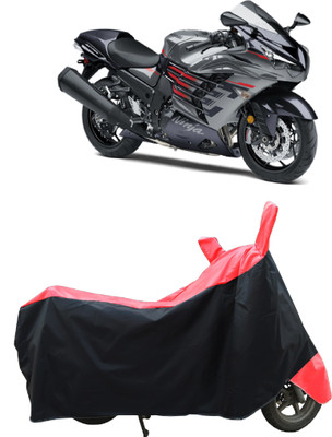 Coxtor Two Wheeler Cover for Kawasaki(Ninja ZX-14R, Red)