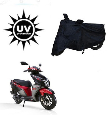 Mdstar Waterproof Two Wheeler Cover for TVS(NTORQ, Black)