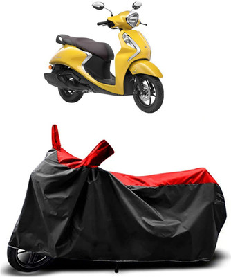 MMSSTAR Waterproof Two Wheeler Cover for Yamaha(Fascino 125, Red)
