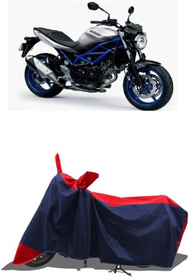 SUGASHRI Waterproof Two Wheeler Cover for Suzuki(SV 650, Red, Blue)