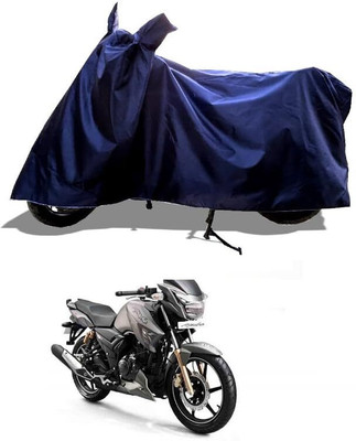AASHTIK MART Two Wheeler Cover for TVS(Apache, Blue)