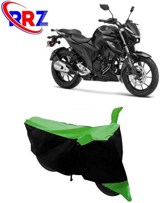 RRZ Waterproof Two Wheeler Cover for Yamaha(FZ25, Black, Green)