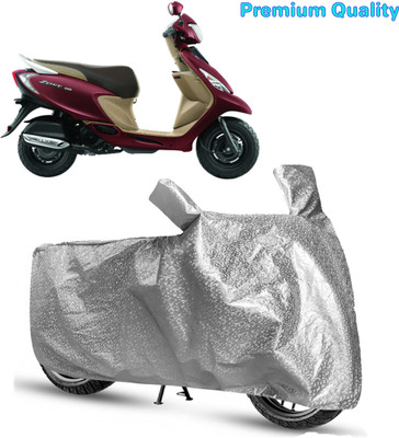 LifoDora Waterproof Two Wheeler Cover for TVS(Scooty Zest 110, Silver)