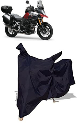 Amexride Two Wheeler Cover for Suzuki(V Strom 1000, Black)