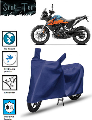 SCOR-TEC Waterproof Two Wheeler Cover for KTM(390 Adventure, Blue)