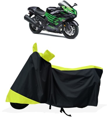 Tricway Two Wheeler Cover for Kawasaki(Ninja ZX 14R BS6, Yellow)