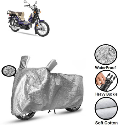 PAGORA Waterproof Two Wheeler Cover for TVS(XL 100 Comfort BS6, Silver)
