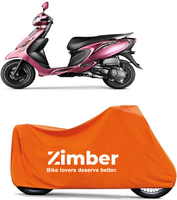 THE REAL ARV Two Wheeler Cover for TVS(Zest, Orange)