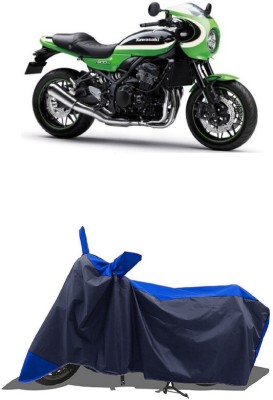 SUGASHRI Waterproof Two Wheeler Cover for Kawasaki(Z900 RS Cafe Racer, Blue, Blue)