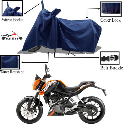 KEDIT Two Wheeler Cover for Universal For Bike(125 Duke, Blue)