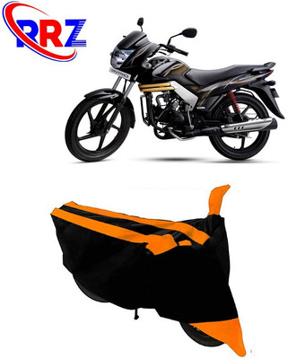 RRZ Waterproof Two Wheeler Cover for Mahindra(Centuro, Black, Orange)