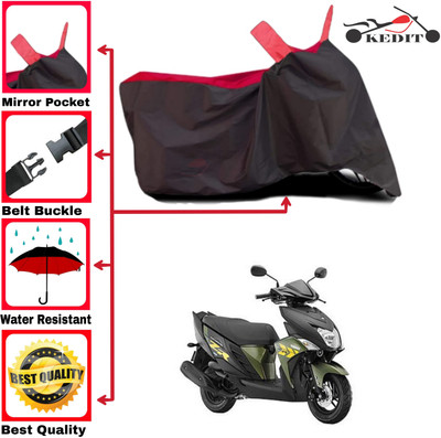 AASHTIK MART Two Wheeler Cover for Yamaha(Ray-ZR 125FI, Red, Black)