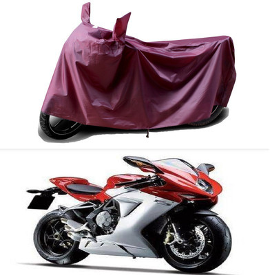 THE REAL ARV Waterproof Two Wheeler Cover for MV Agusta(F3, Maroon)