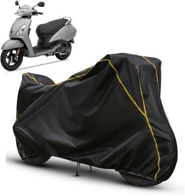 xodi Waterproof Two Wheeler Cover for TVS(Jupiter, Black, Yellow)