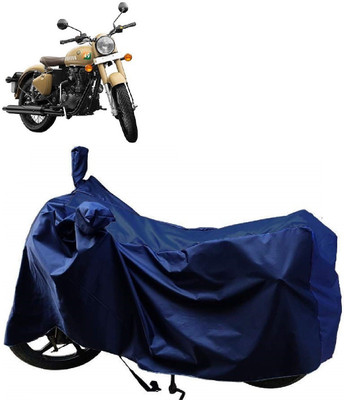 MMSSTAR Waterproof Two Wheeler Cover for Royal Enfield(Classic 350 Signals, Blue)